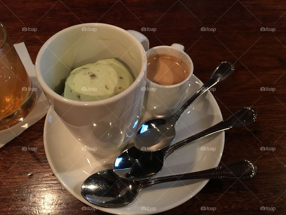 Pistachio Affogato