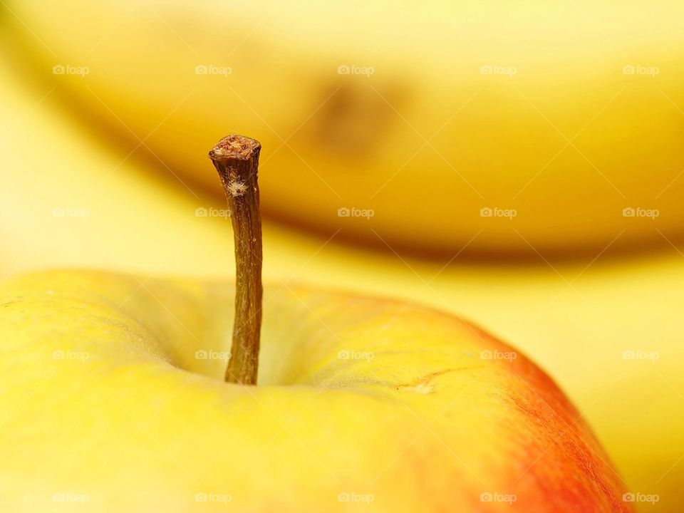 Apple and banana