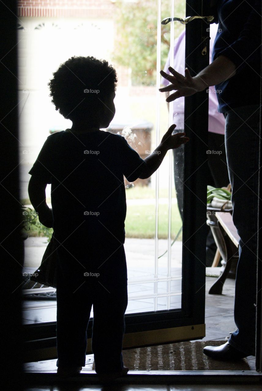 Saying good-bye to a love one is hard, but it makes it easier knowing they will come back soon.