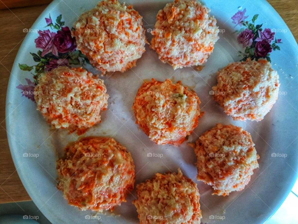 Coconut and carrot dessert