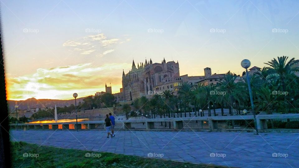 Bright Castle. Cathedral of Palma de Majorca, Spain.