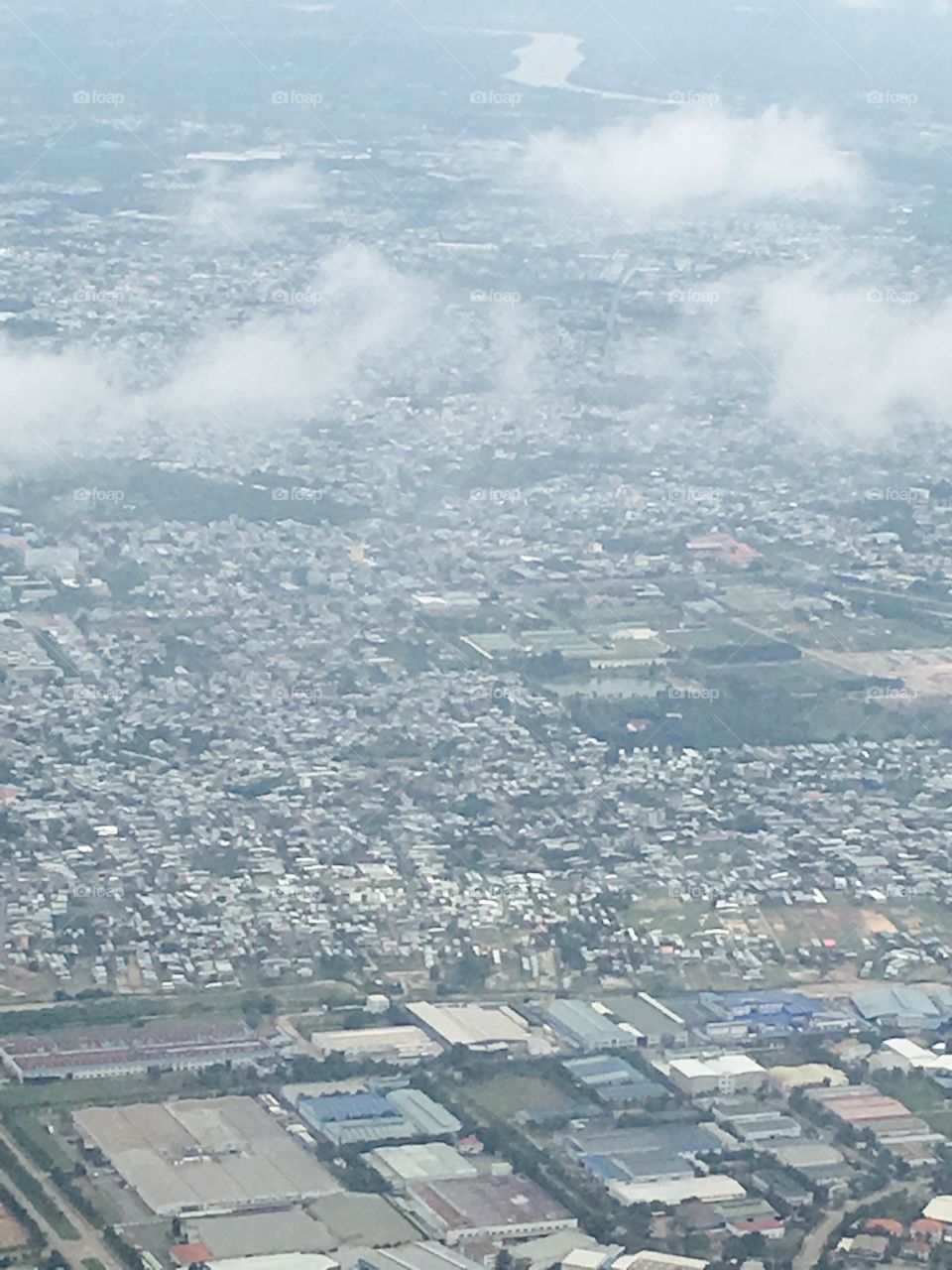 Aerial view of Saigon 