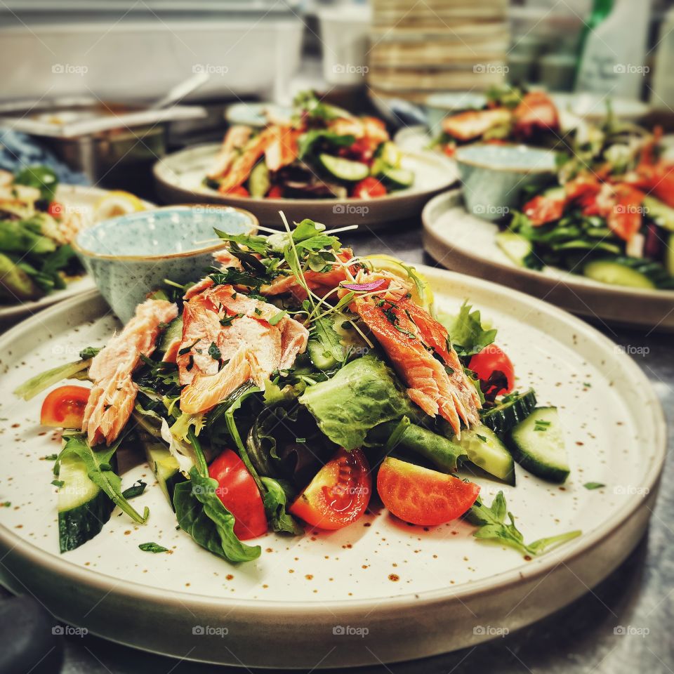 Salmon salad