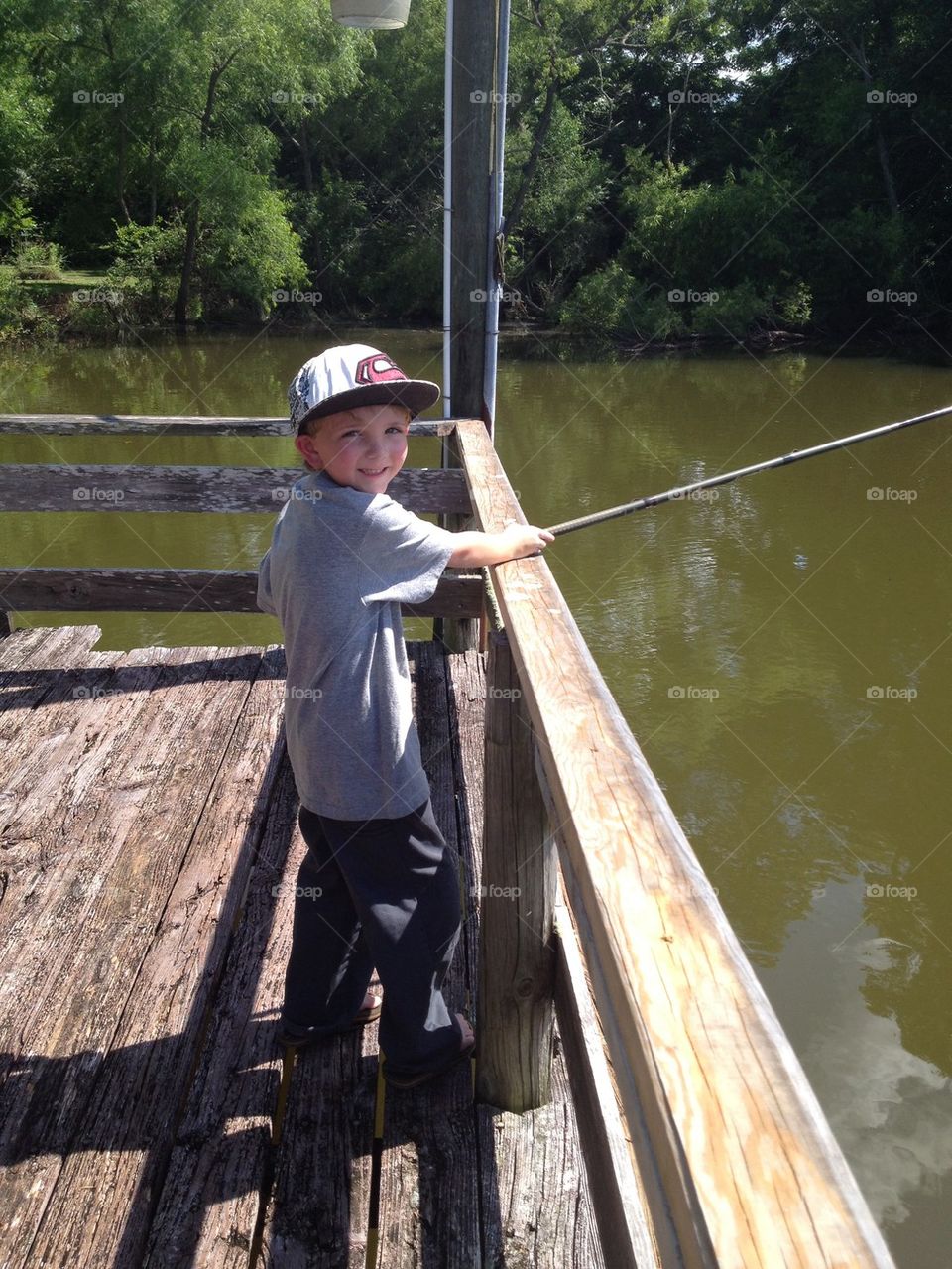 Dock fishing