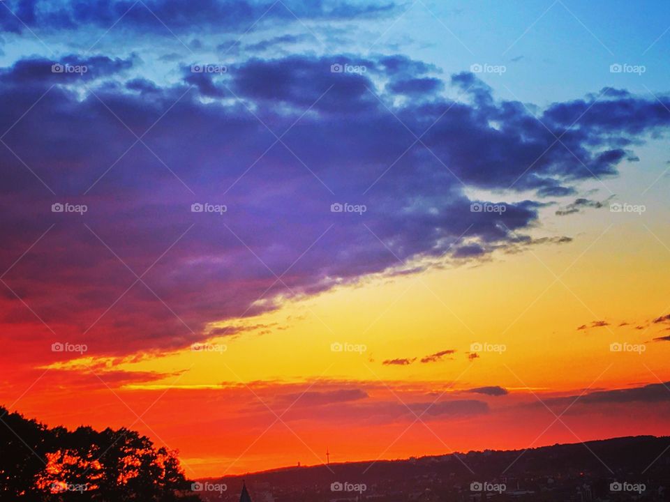 View of dramatic sky