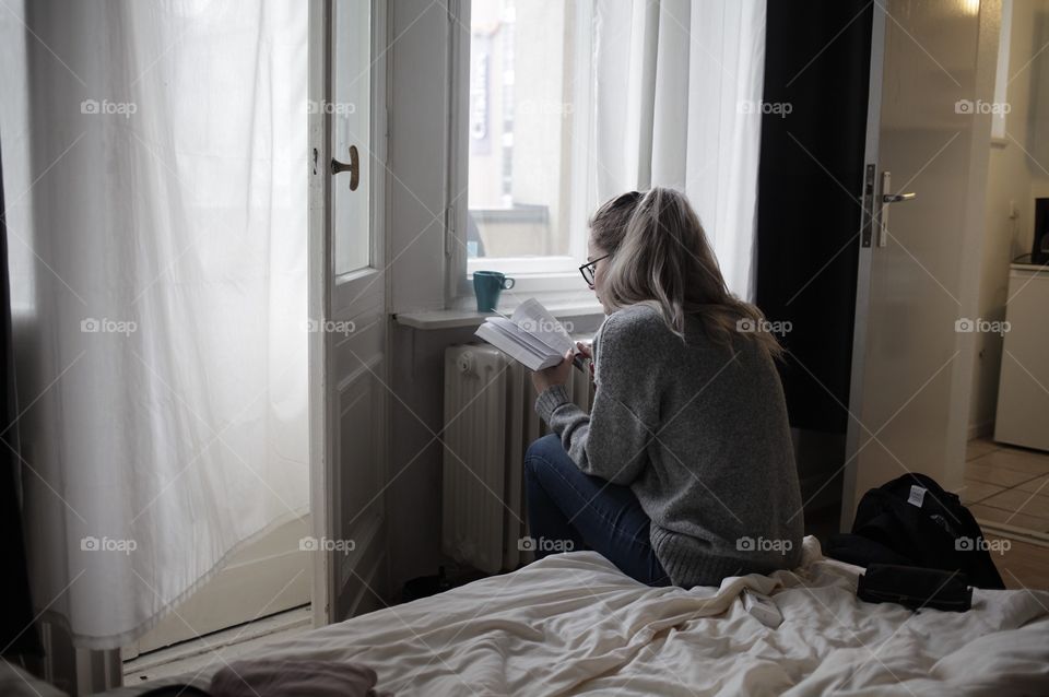 Girl Reading a book