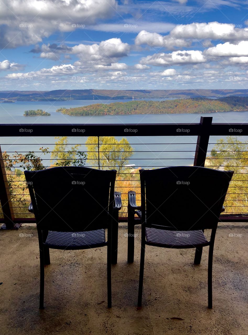 Overlooking Lake Guntersville, Alabama, in autumn