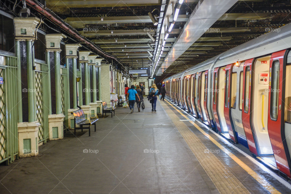 Local subway station in London.