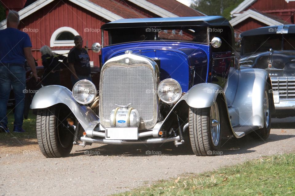 Blue ford 1932 . blue ford 1932