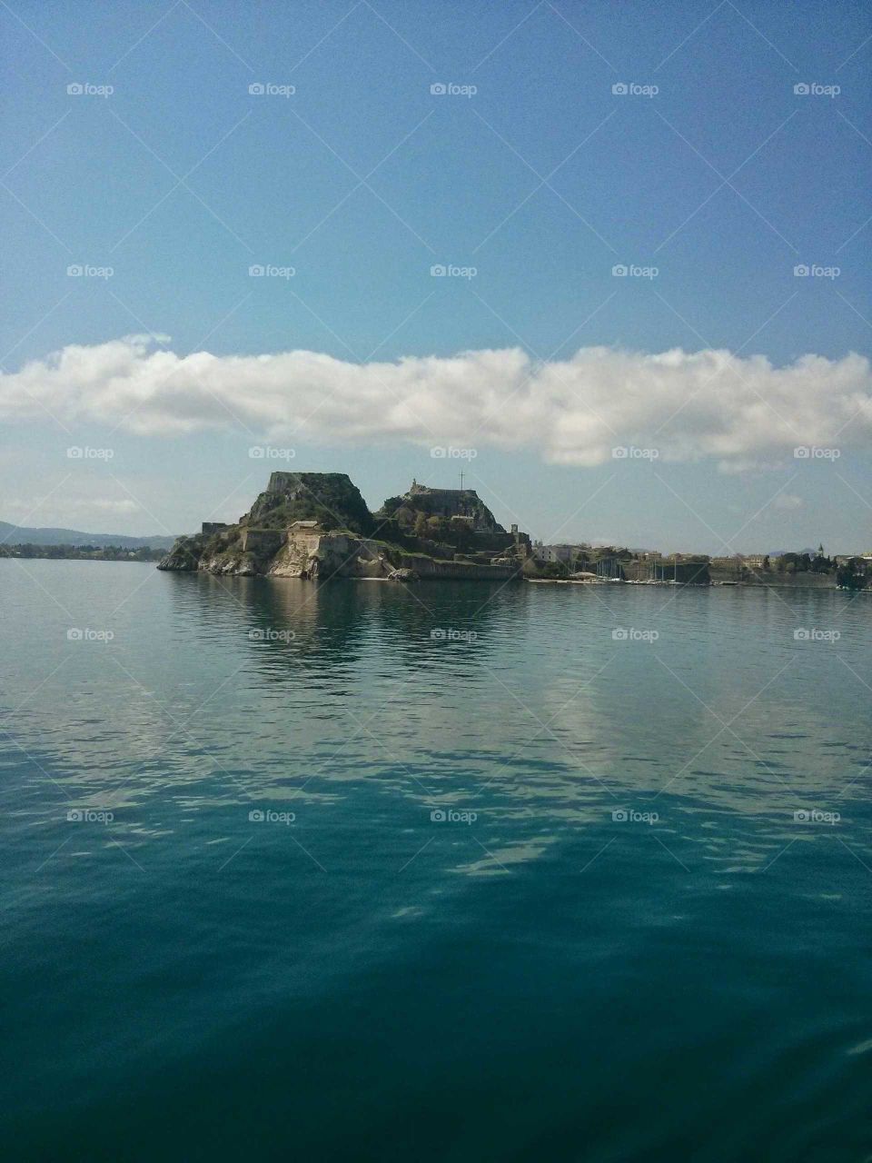 Leaving Corfu for mainland Greece by ferry