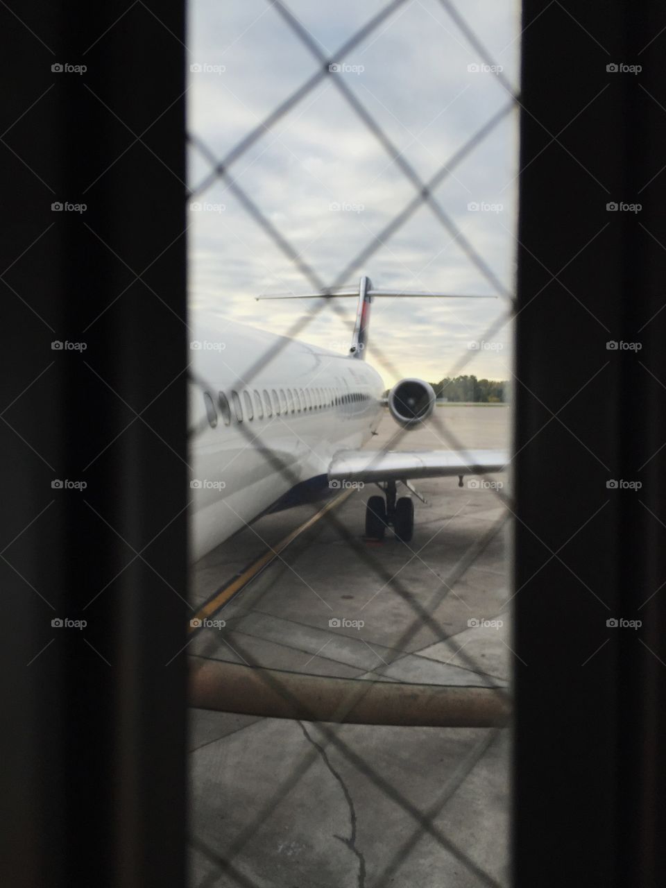 Airplane at gate