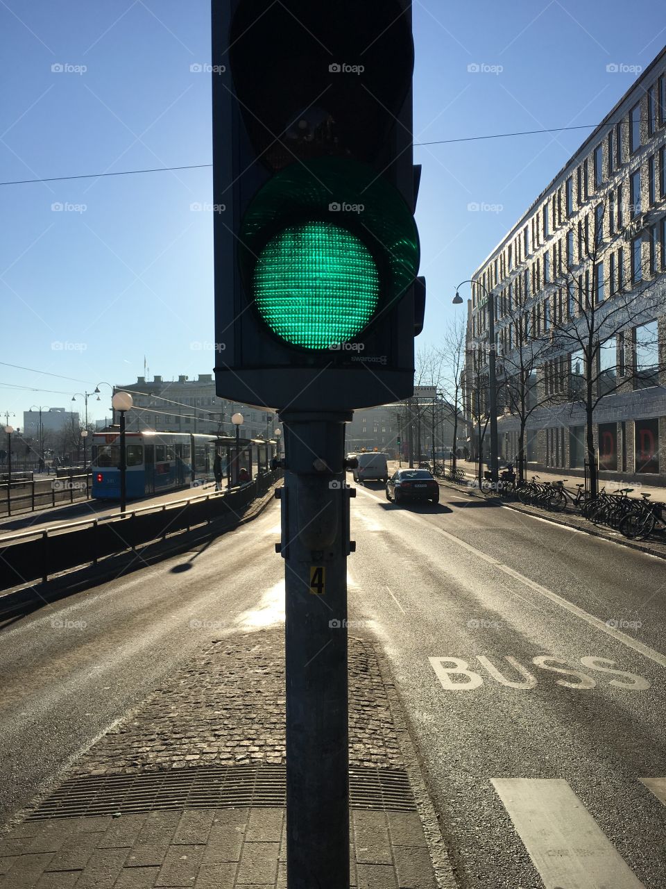 Street, Traffic, Road, Intersection, Stoplight