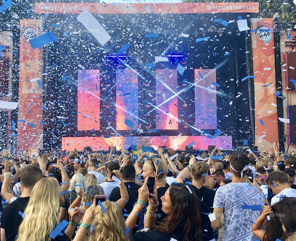 Crowd at concert in Sweden