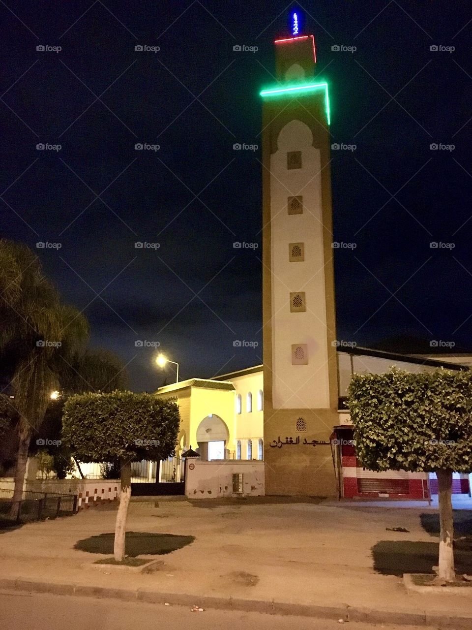 Mosque at night