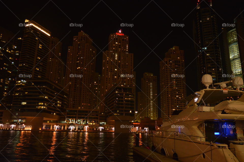 Dubai Marina Night