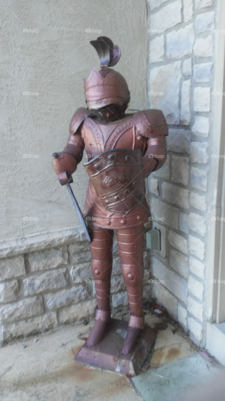 armoured knight guard