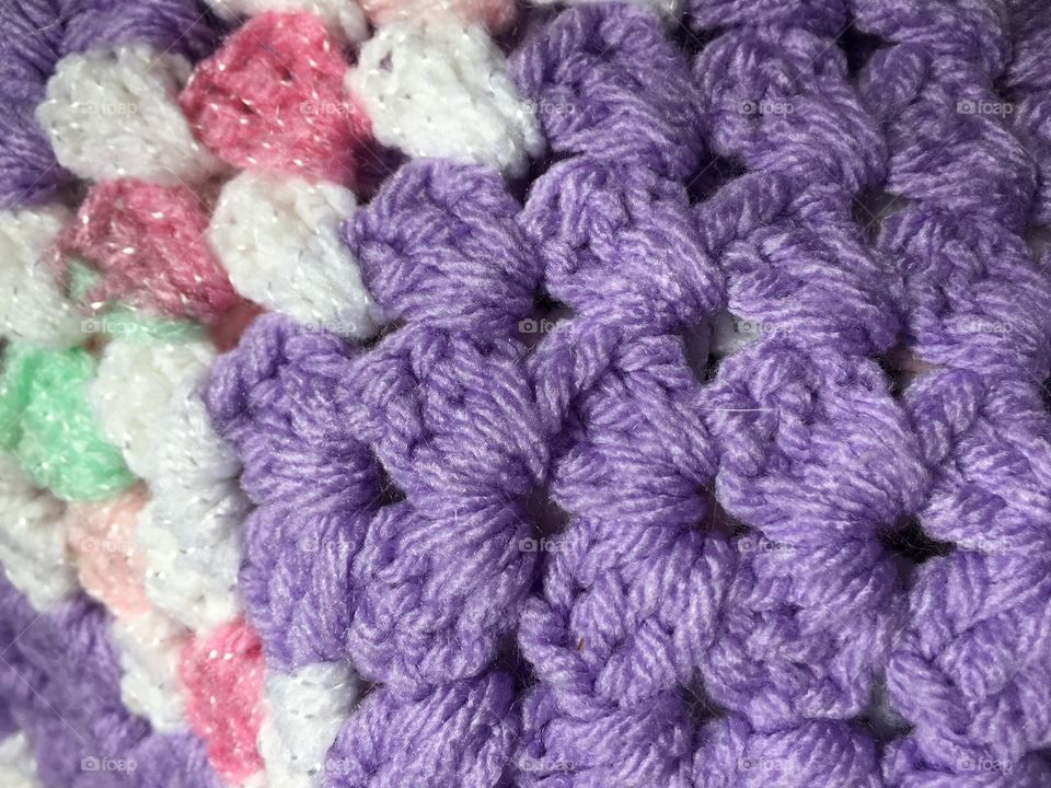 Knit pink& purple