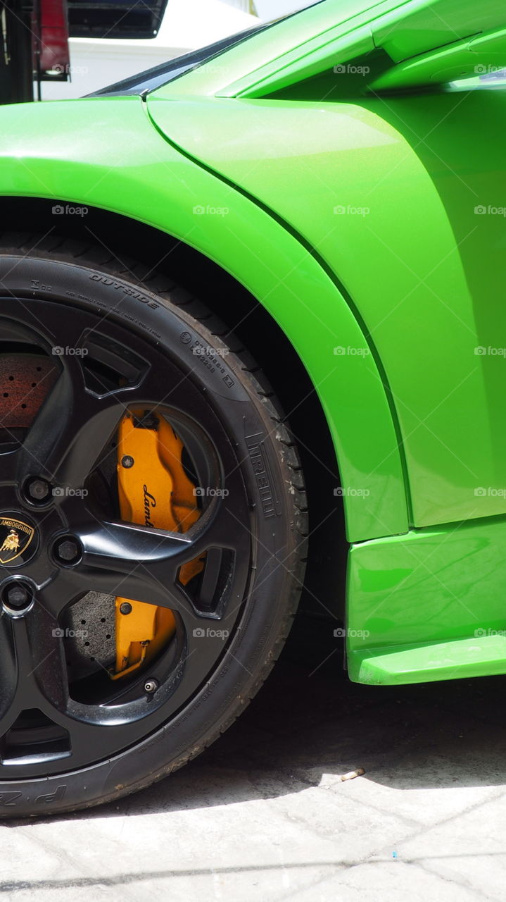 Lamborghini supercar detail. Exotic supercar lamborghini detail