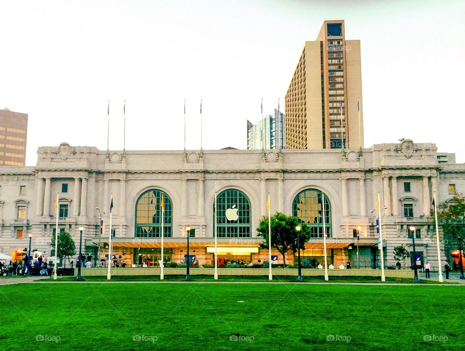 Bill Graham Civic Auditorium . September 9, 2015 San Francisco, California - The Bill Graham Civic Auditorium on the day of the Apple iPhone event.