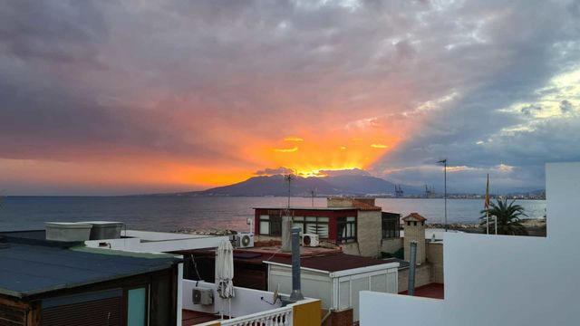 Sunset in Malaga.