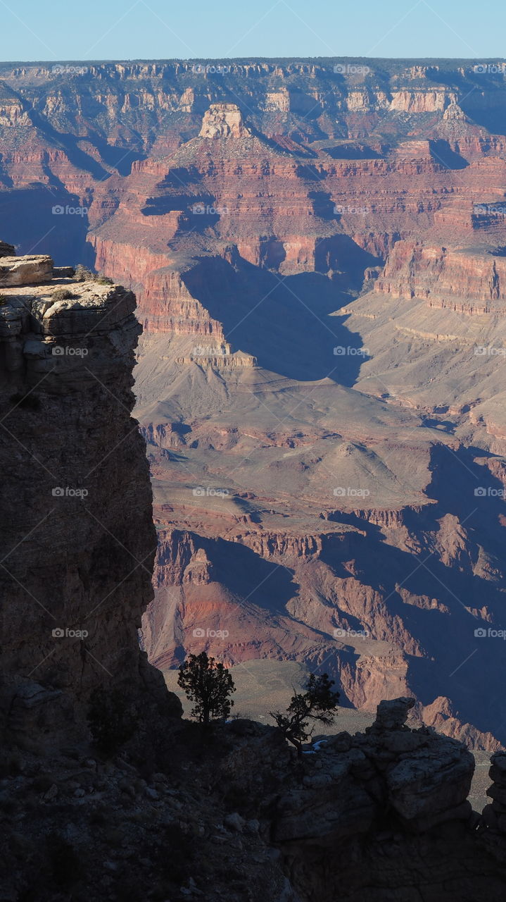 High angle view of grand canyon