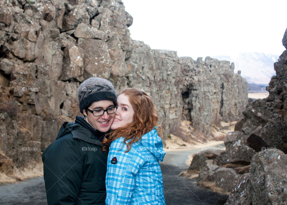 Couple in Iceland 