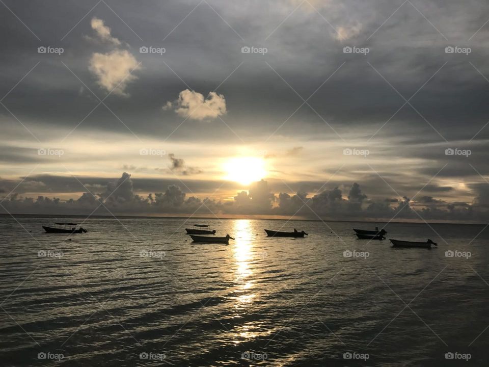 Providence island sunset