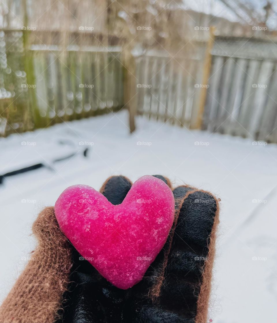 Snow heart💗