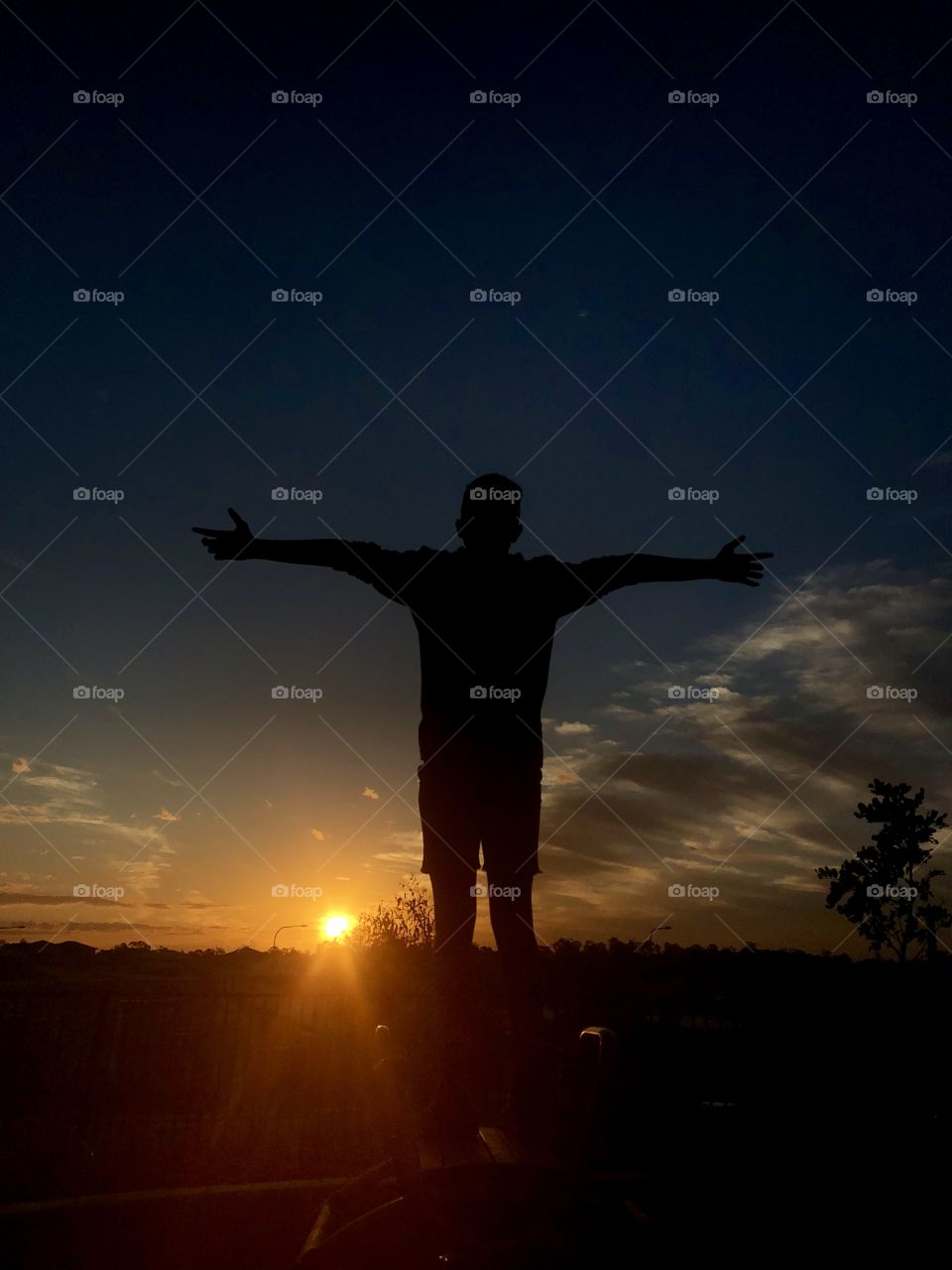 Sunset - 2nd July 2019 feat my Son