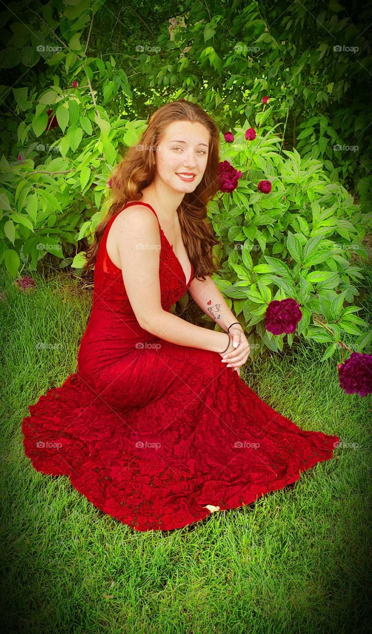 beautiful like red on a rose