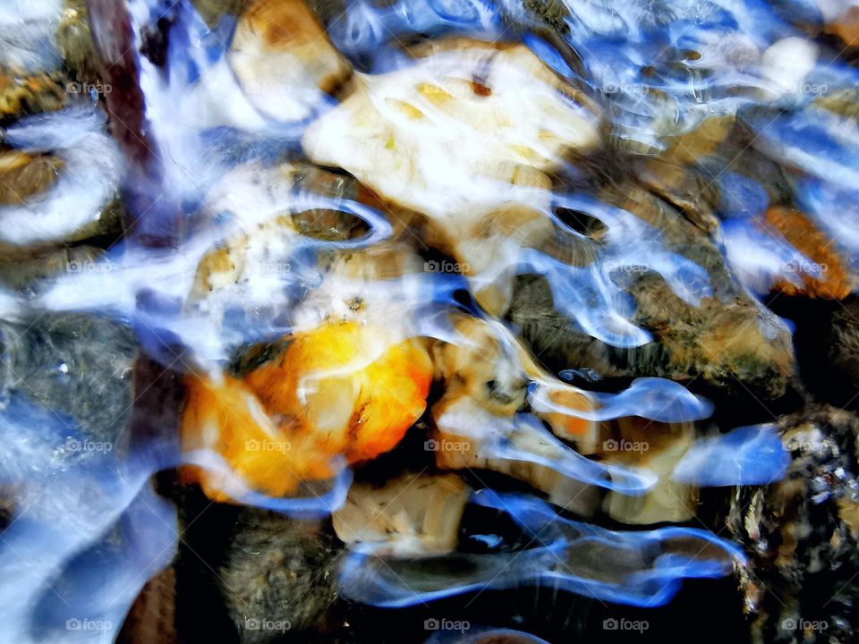 colourful water waves; nature's own colouring