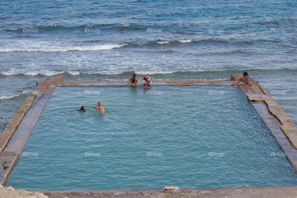 Natural Salt Water Pool In Guantanamo,Cuba