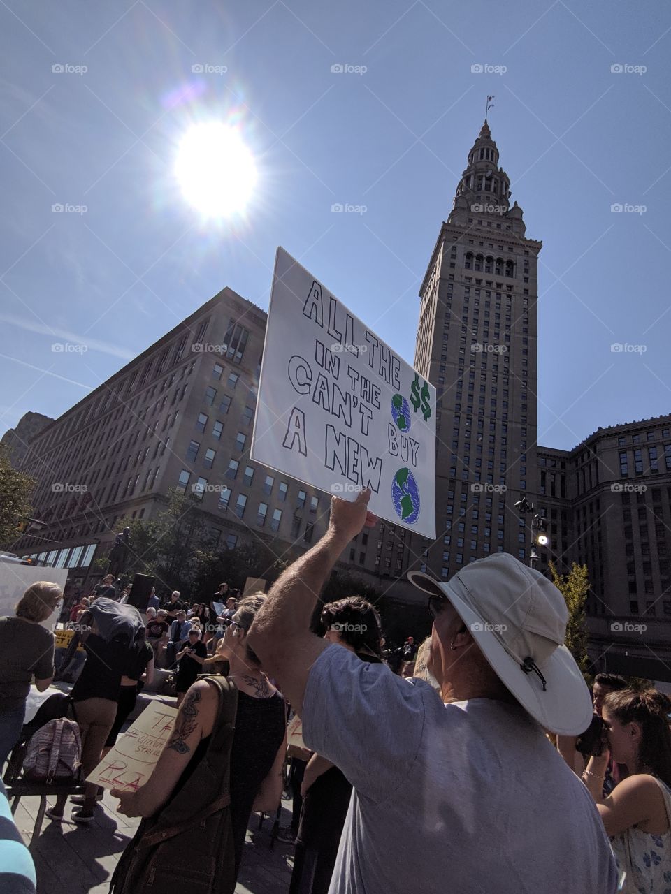 Strikers in Cleveland, Ohio for the Climate Strike
