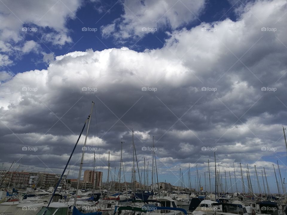 Sky, No Person, Water, Storm, Sea