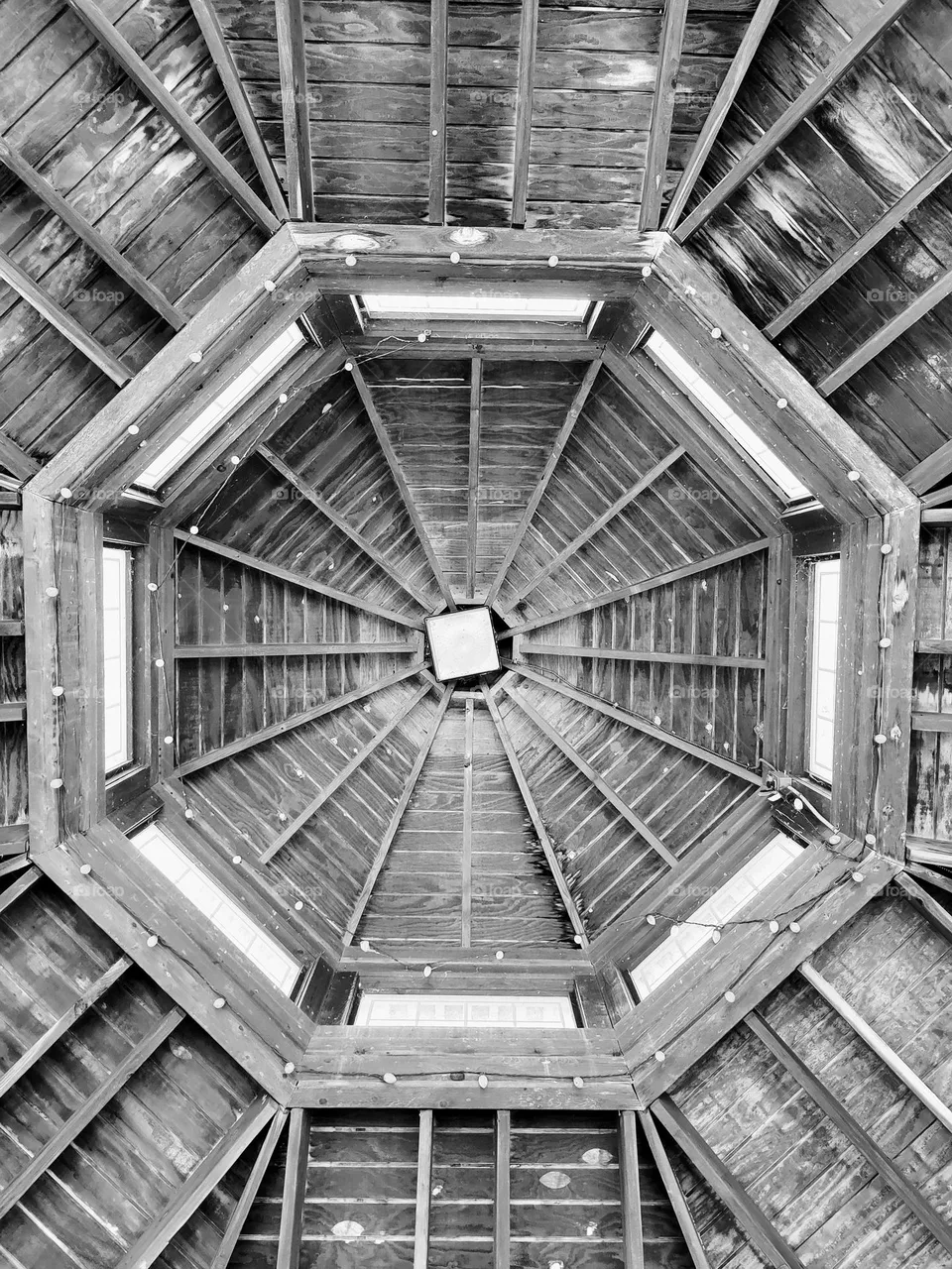 Park gazebo ceiling
