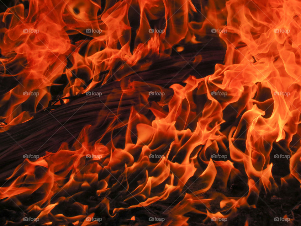 Background of fire flame