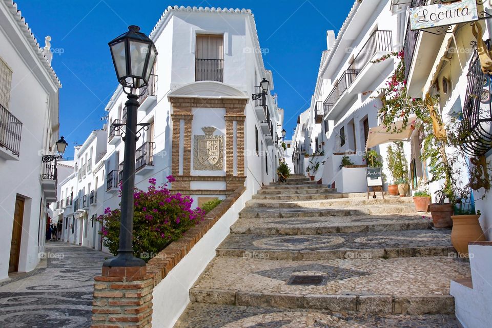 Magical steps in Frigiliana in Spain. Such a stunning little village.