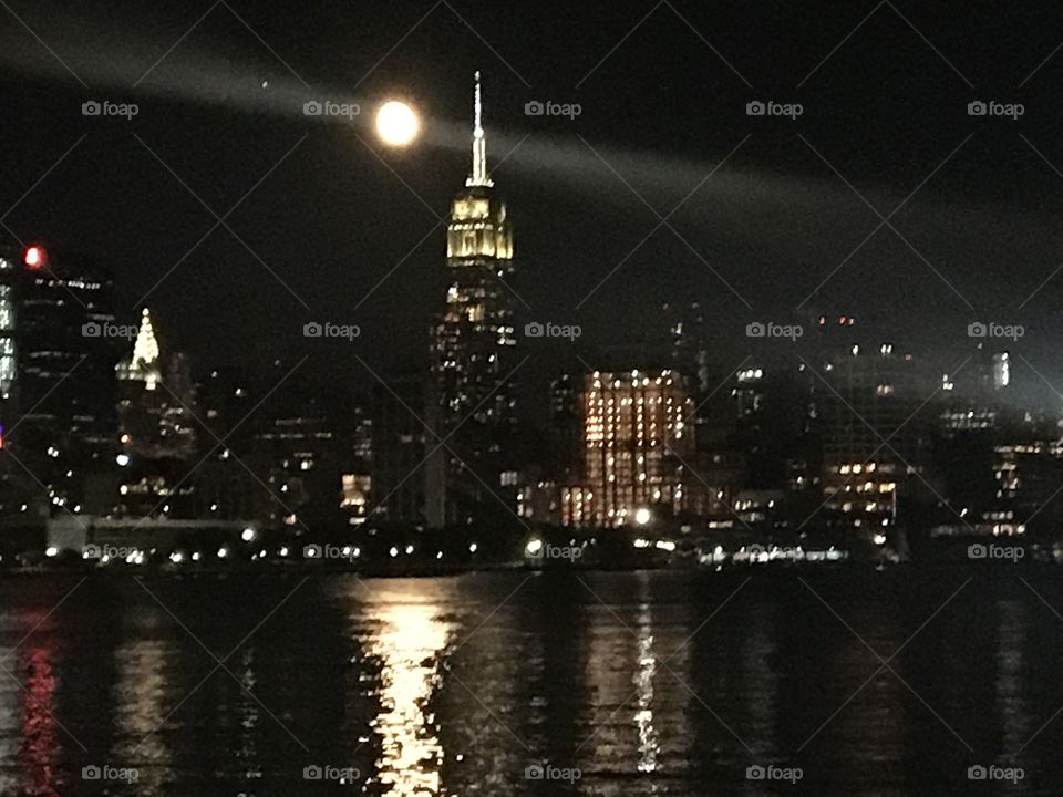 Moon over Manhattan