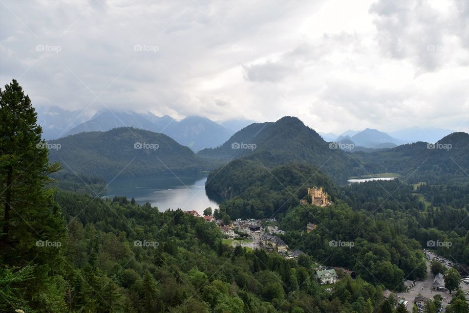 Overlooking the gorgeous Fussen lake in Germany