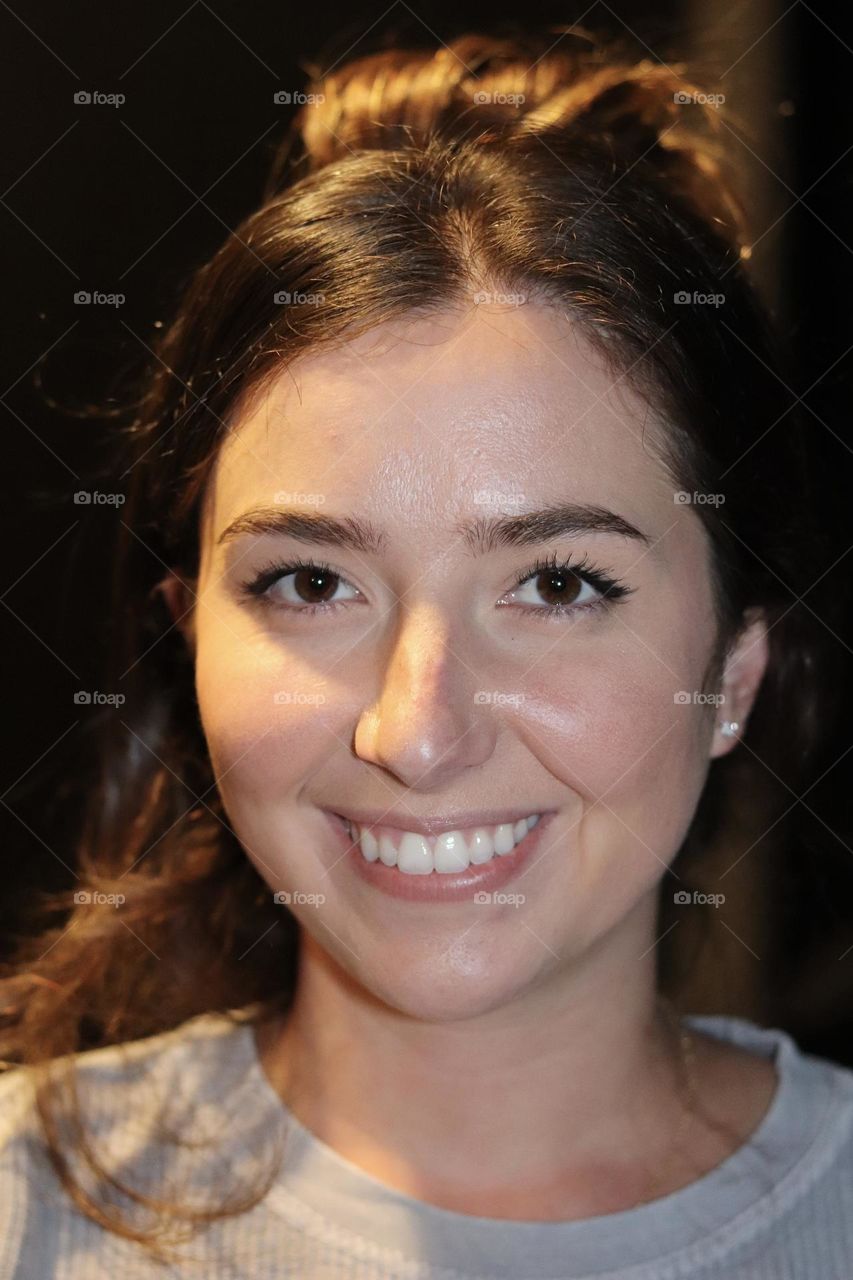 Smiling young woman