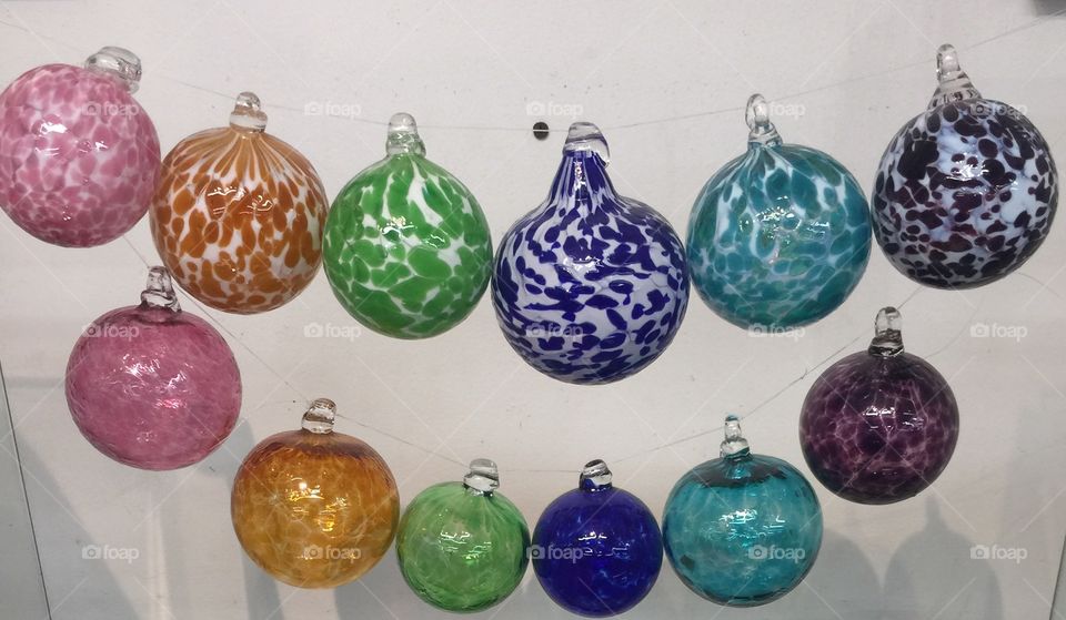 Glass ornaments 