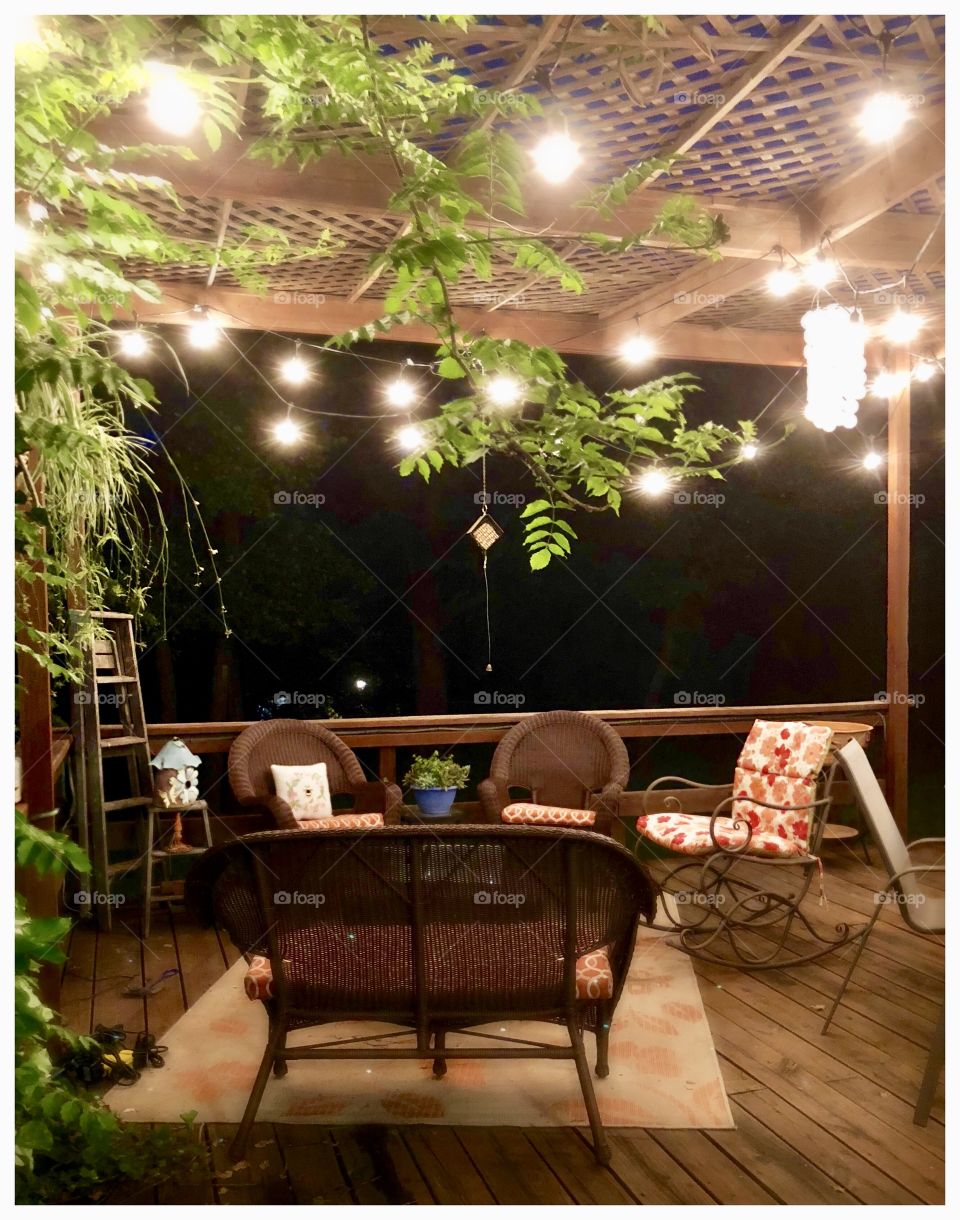 Deck with Lights 