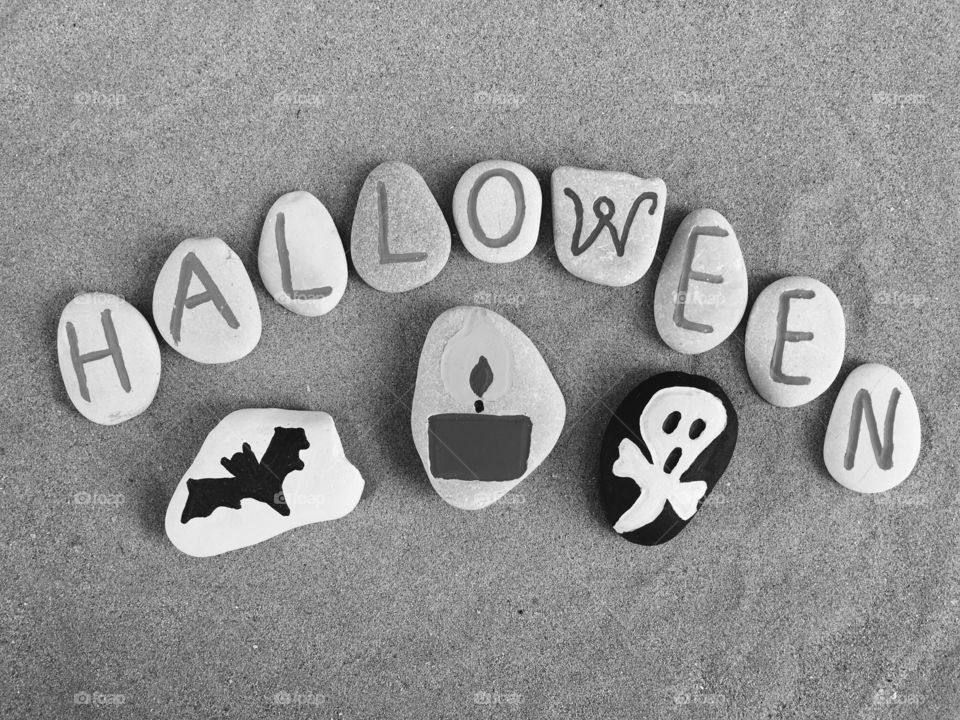 Halloween black and white 