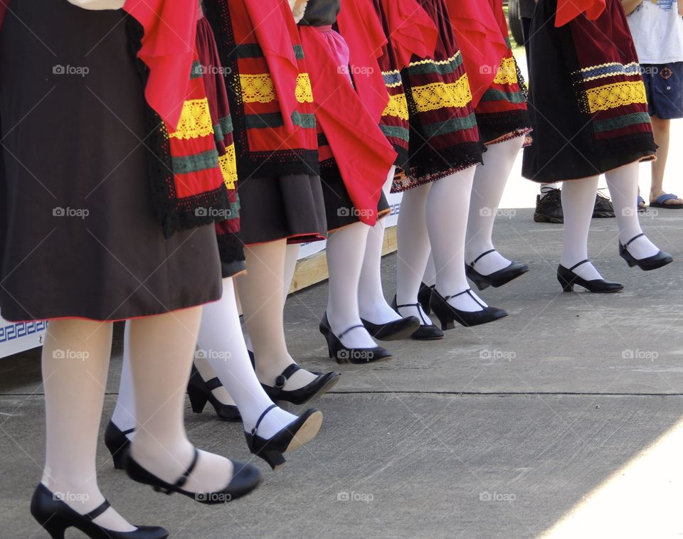 Mediterranean traditional  dance. Passing the traditions down through mediterranean dance 