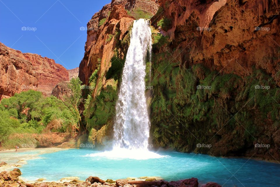 Waterfall in rock