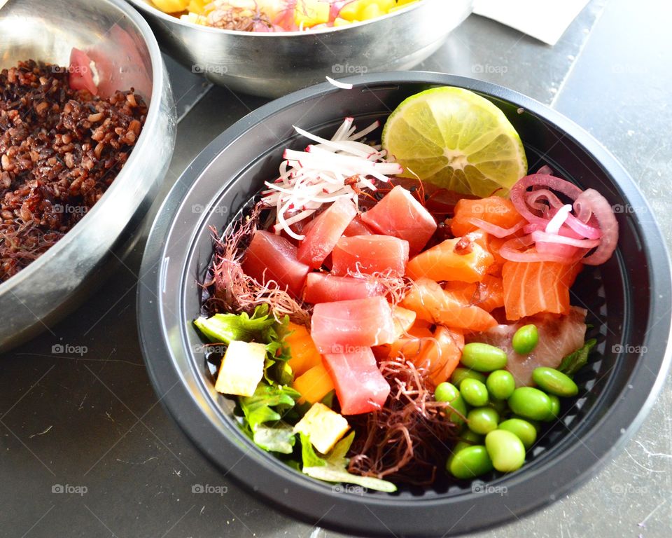 Fresh salad in bowl