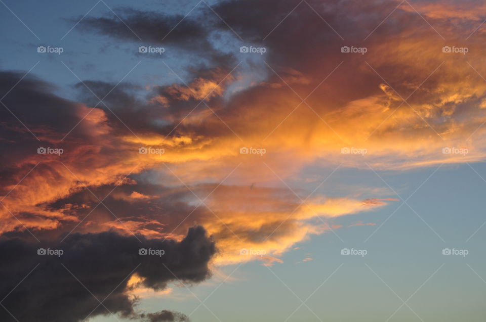 Glorious sunset clouds