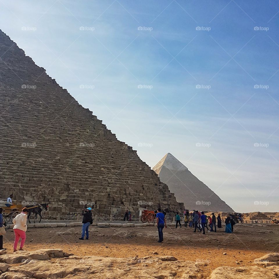 the Pyramids of Giza, Cairo, Egypt