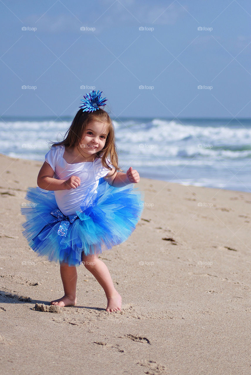 Dancing on the beach