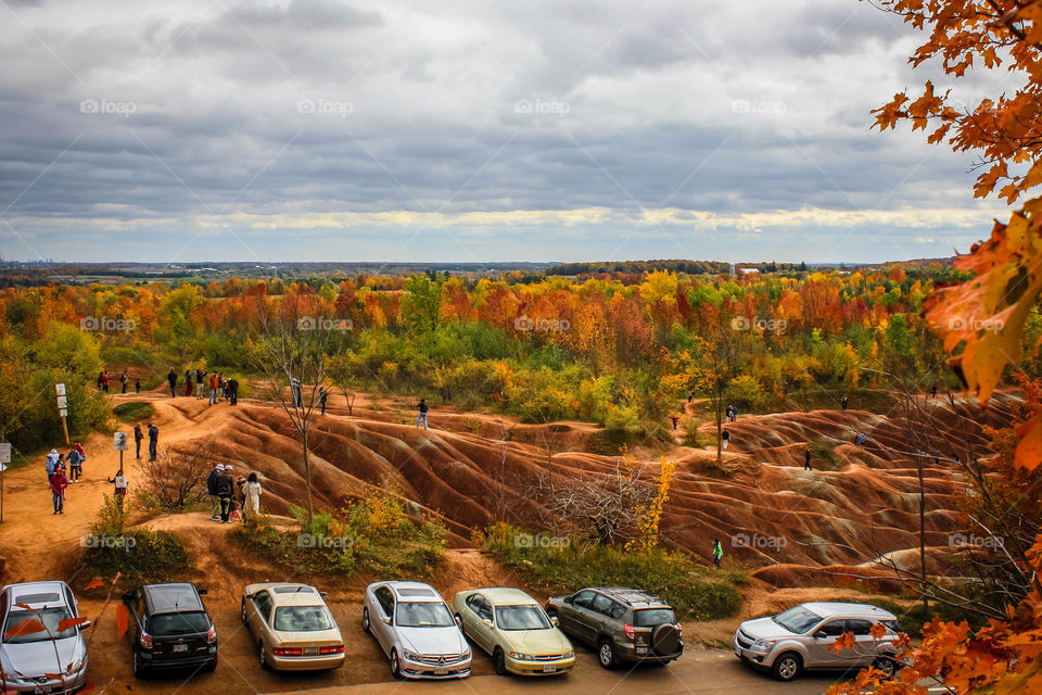 Trip to badlands in fall